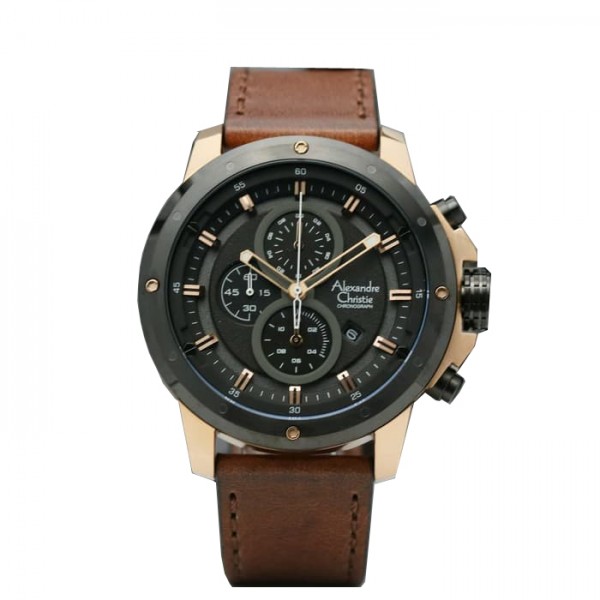 Alexandre Christie AC 6520 Rosegold Black MCLBRBA